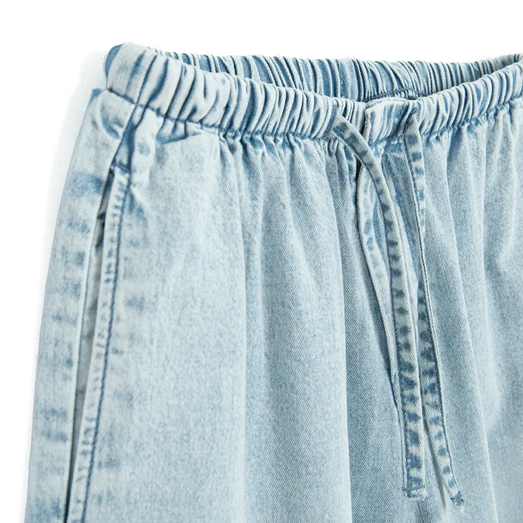 Cool Club, Blugi pentru fete, wide leg, albastru