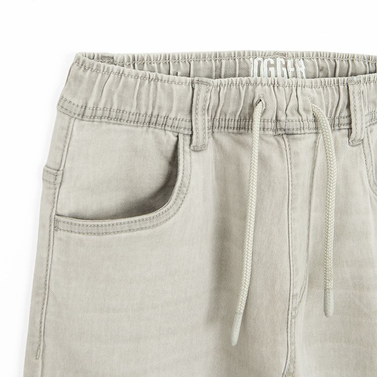 Cool Club, Blugi reglabili pentru baieti, croiala jogger, gri