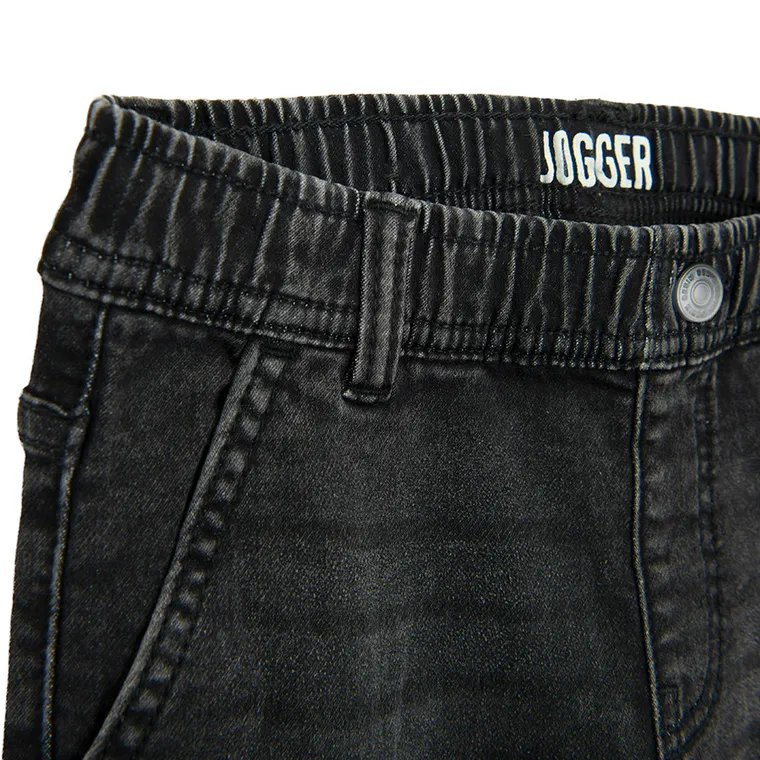 Cool Club, Blugi reglabili pentru baieti, jogger, negru
