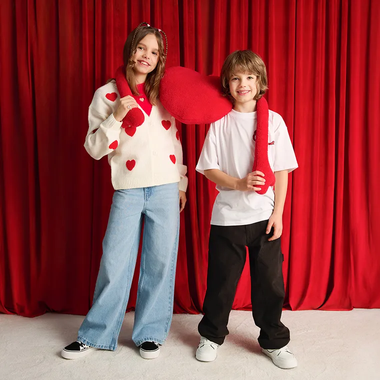 Cool Club, Blugi reglabili pentru fete, croiala wide leg, albastru