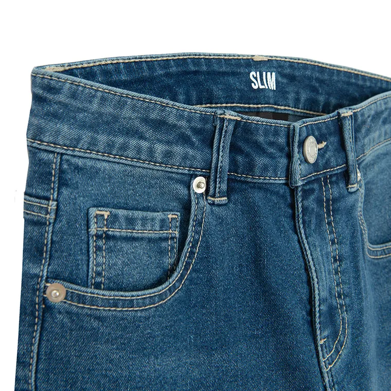 Cool Club, Blugi reglabili pentru fete, slim fit, albastru