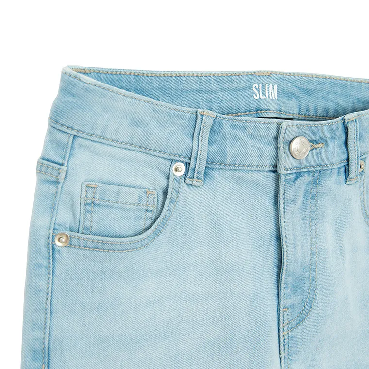 Cool Club, Blugi reglabili pentru fete, slim fit, albastru