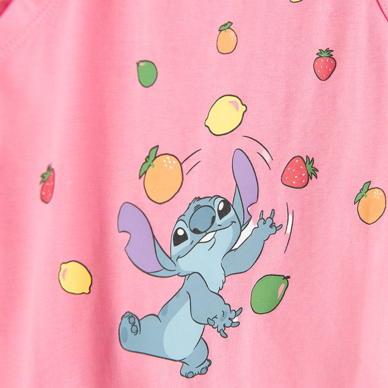 Cool Club, Bluza cu bretele, roz, imprimeu Lilo si Stitch