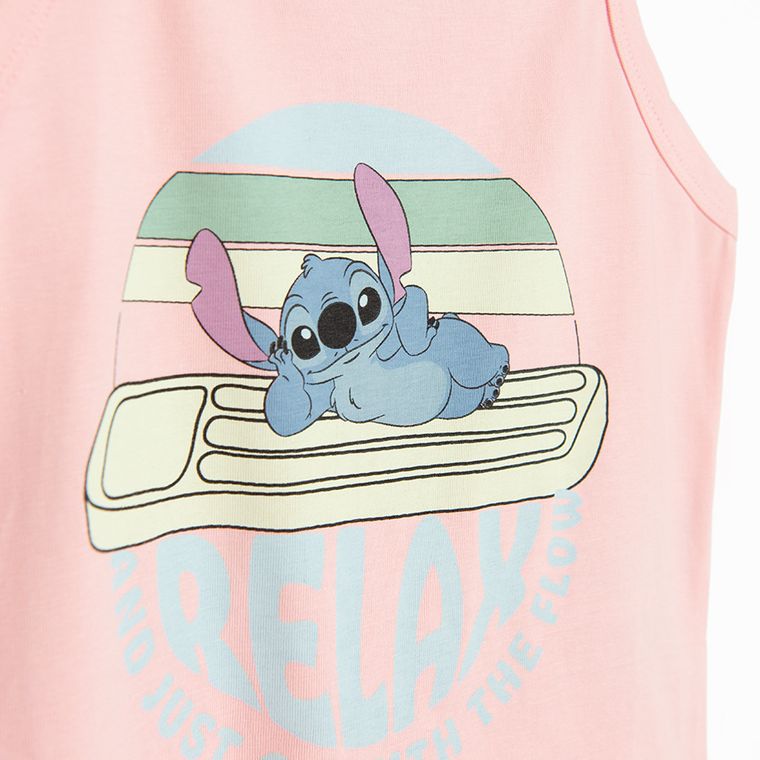 Cool Club, Bluza cu bretele, roz, imprimeu Lilo si Stitch