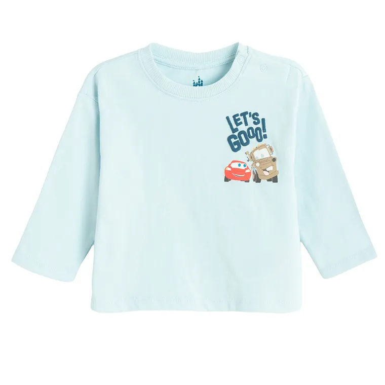 Cool Club, Bluza cu maneca lunga pentru baieti, albastru, imprimeu Cars