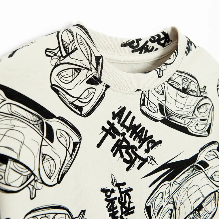 Cool Club, Bluza cu maneca lunga pentru baieti, bej