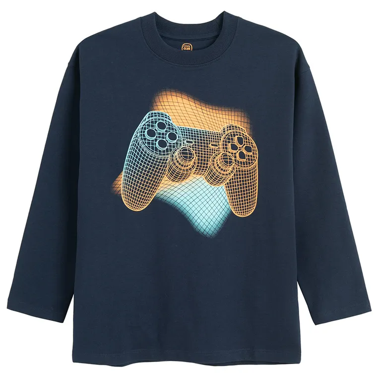 Cool Club, Bluza cu maneca lunga pentru baieti, bleumarin