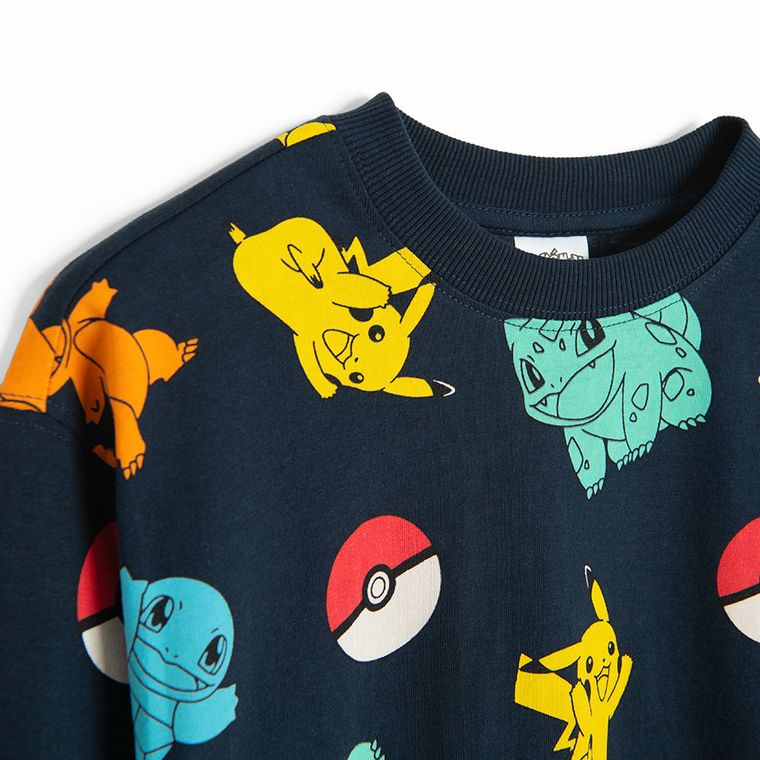 Cool Club, Bluza cu maneca lunga pentru baieti, bleumarin, imprimeu Pokemon