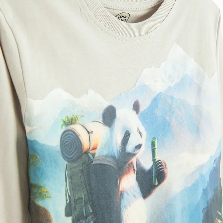 Cool Club, Bluza cu maneca lunga pentru baieti, gri