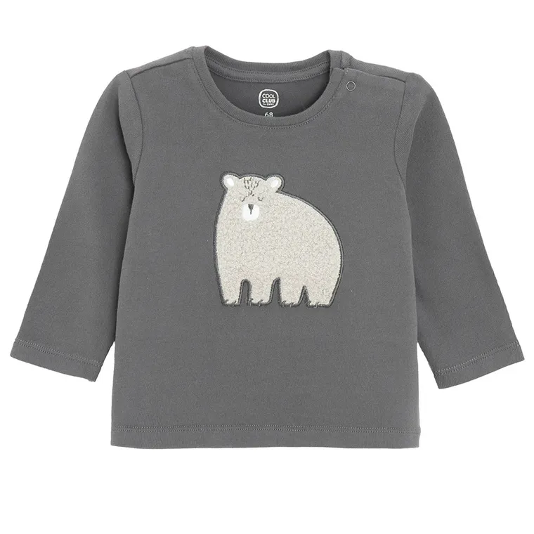 Cool Club, Bluza cu maneca lunga pentru baieti, gri