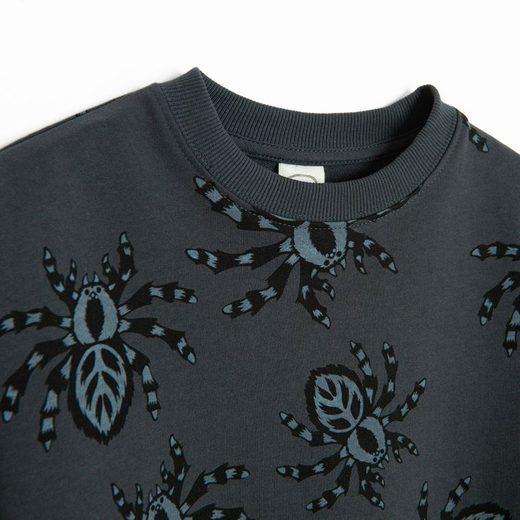 Cool Club, Bluza cu maneca lunga pentru baieti, gri inchis
