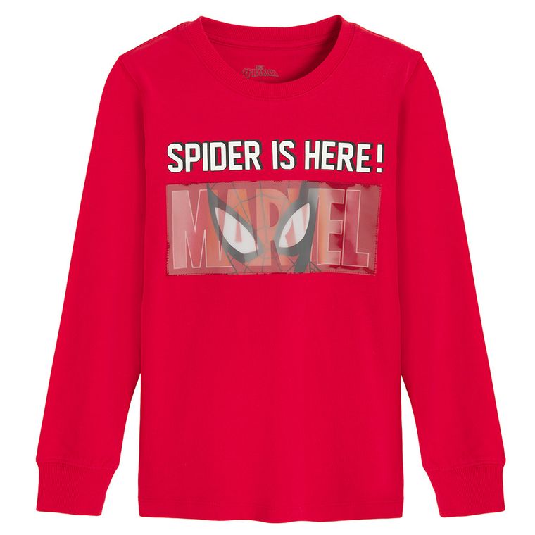 Cool Club, Bluza cu maneca lunga pentru baieti, rosu, imprimeu Spider-Man