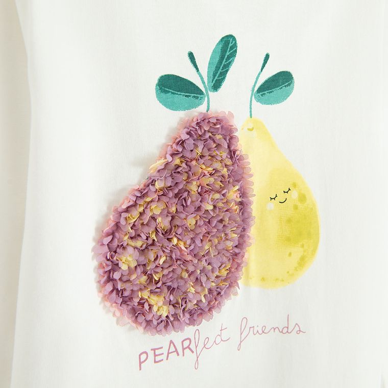 Cool Club, Bluza cu maneca lunga pentru fete, alb