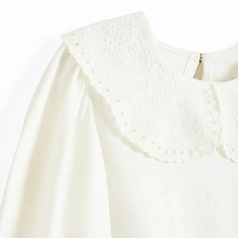 Cool Club, Bluza cu maneca lunga pentru fete, alb