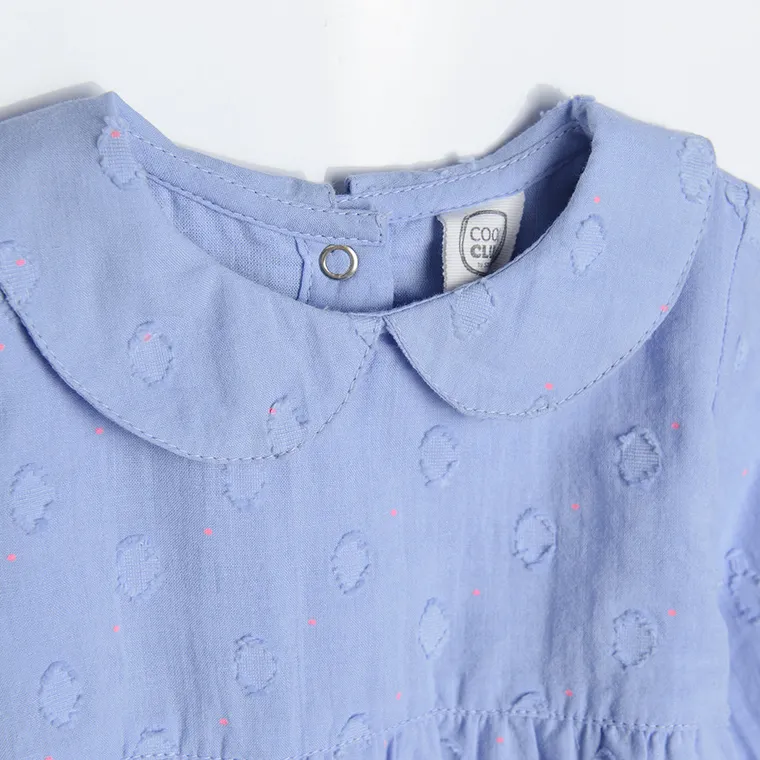 Cool Club, Bluza cu maneca lunga pentru fete, albastru, cu buline