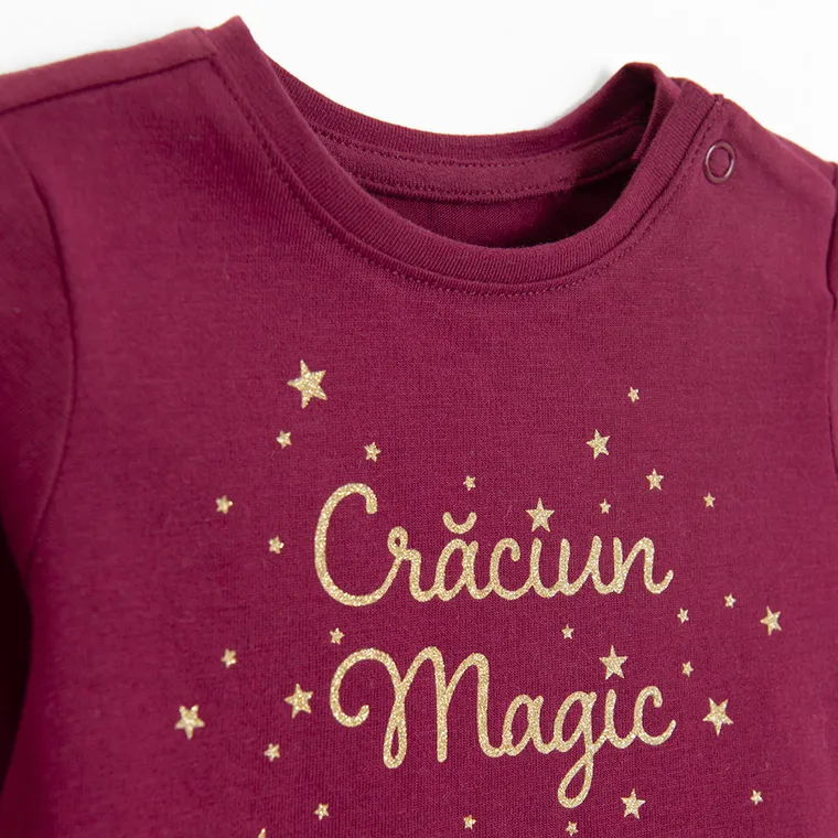 Cool Club, Bluza cu maneca lunga pentru fete, claret