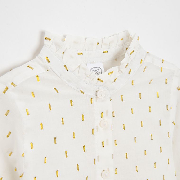 Cool Club, Bluza cu maneca lunga pentru fete, ecru