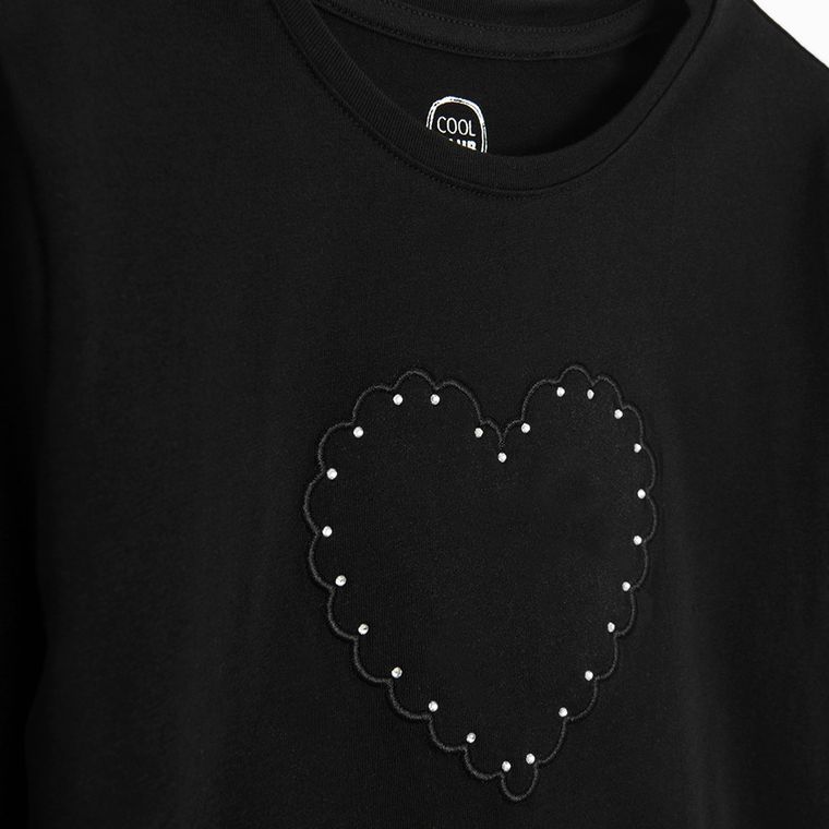 Cool Club, Bluza cu maneca lunga pentru fete, negru