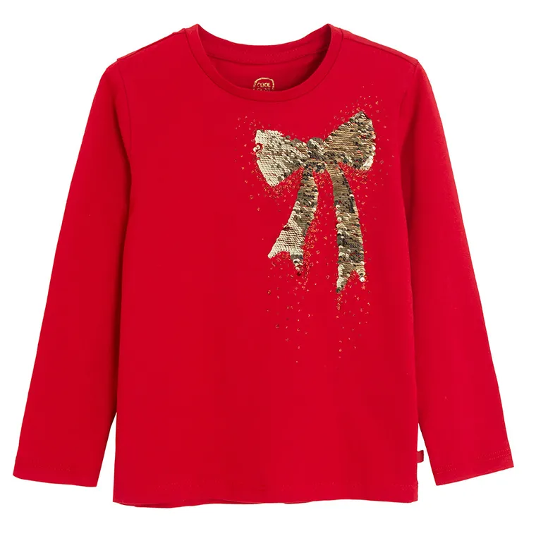 Cool Club, Bluza cu maneca lunga pentru fete, rosu