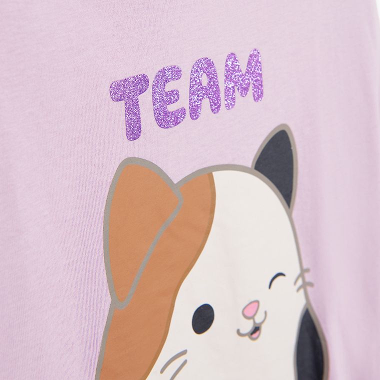 Cool Club, Bluza cu maneca lunga pentru fete, violet, imprimeu Squishmallows