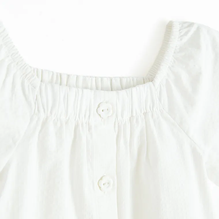 Cool Club, Bluza cu maneca scurta pentru fete, alb