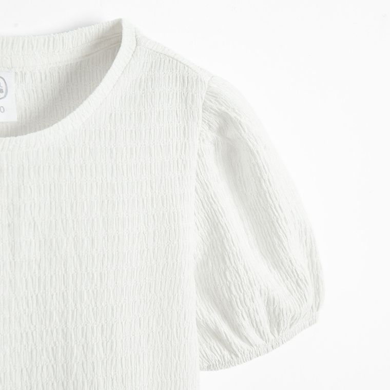 Cool Club, Bluza cu maneca scurta pentru fete, alb