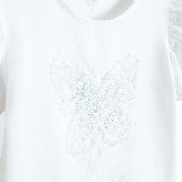 Cool Club, Bluza cu maneca scurta pentru fete, alb