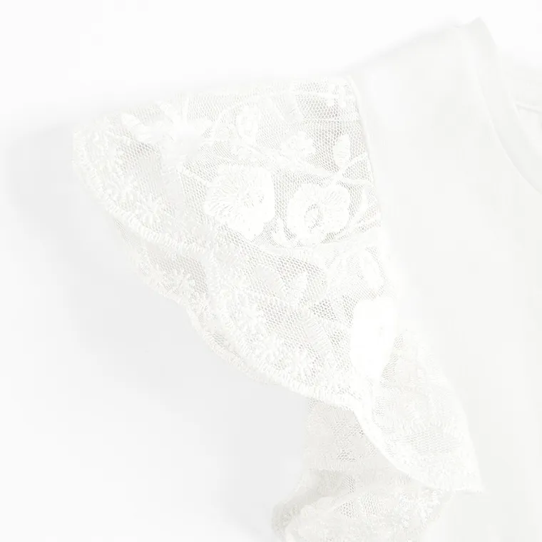 Cool Club, Bluza cu maneca scurta pentru fete, alb