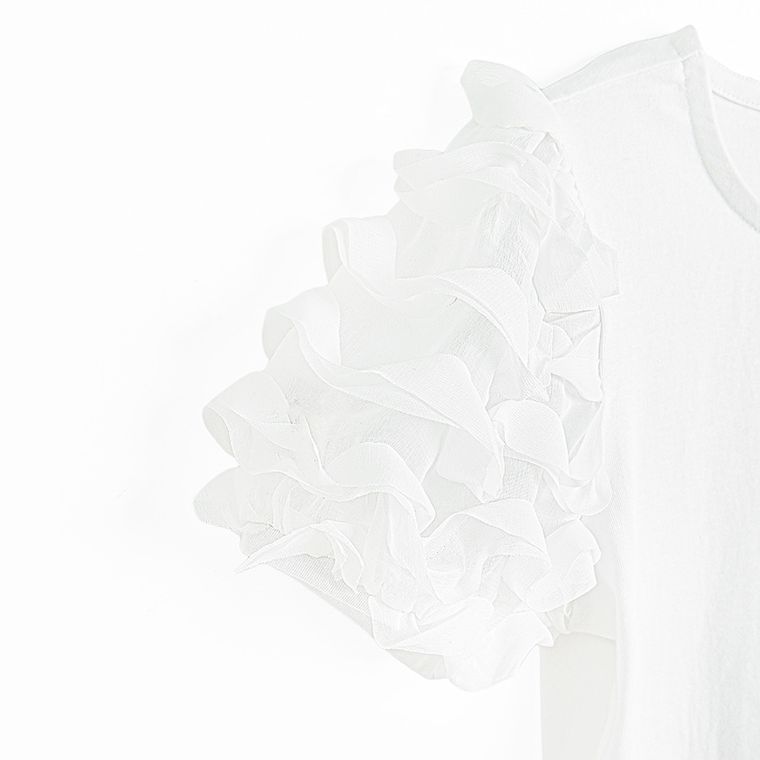 Cool Club, Bluza cu maneca scurta pentru fete, alb