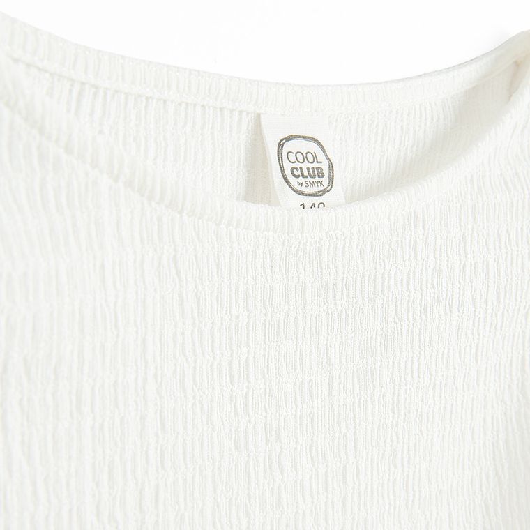 Cool Club, Bluza cu maneca scurta pentru fete, alb