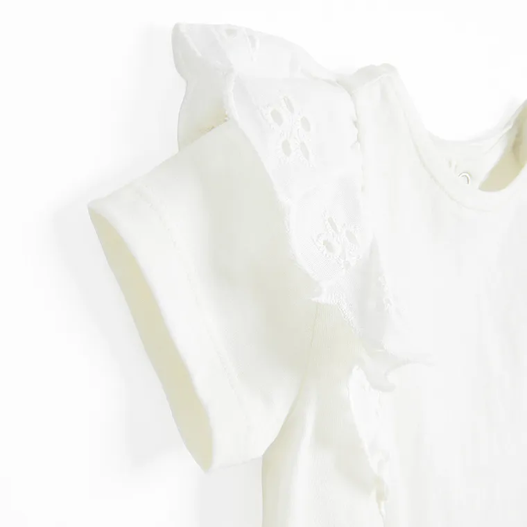 Cool Club, Bluza cu maneca scurta pentru fete, alb