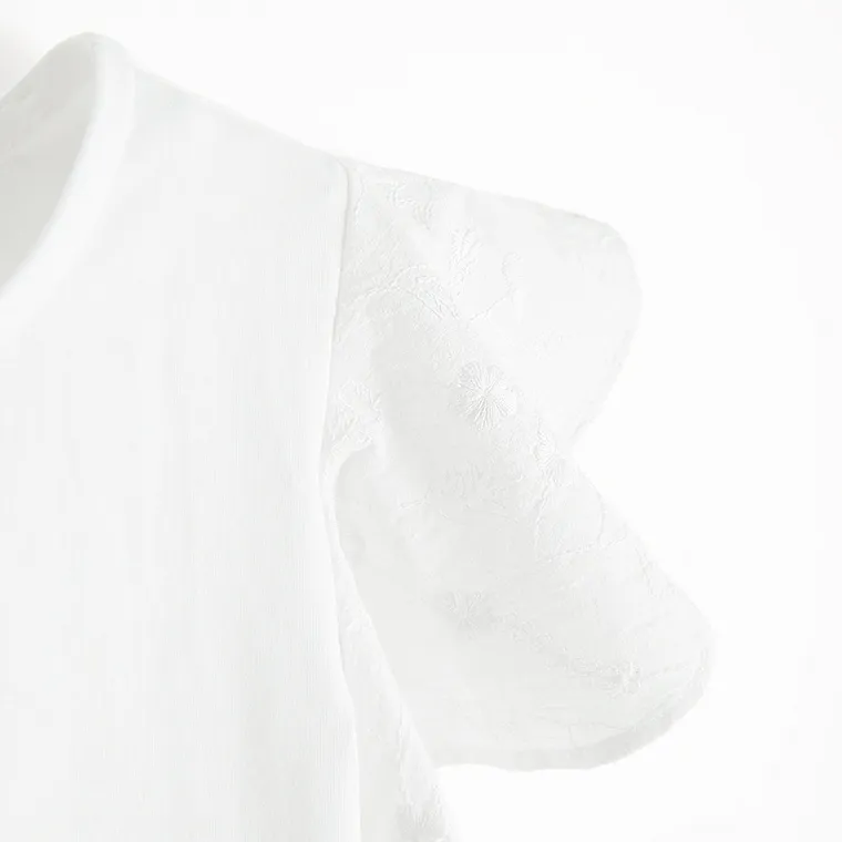 Cool Club, Bluza cu maneca scurta pentru fete, alb