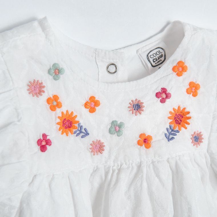 Cool Club, Bluza cu maneca scurta pentru fete, ecru