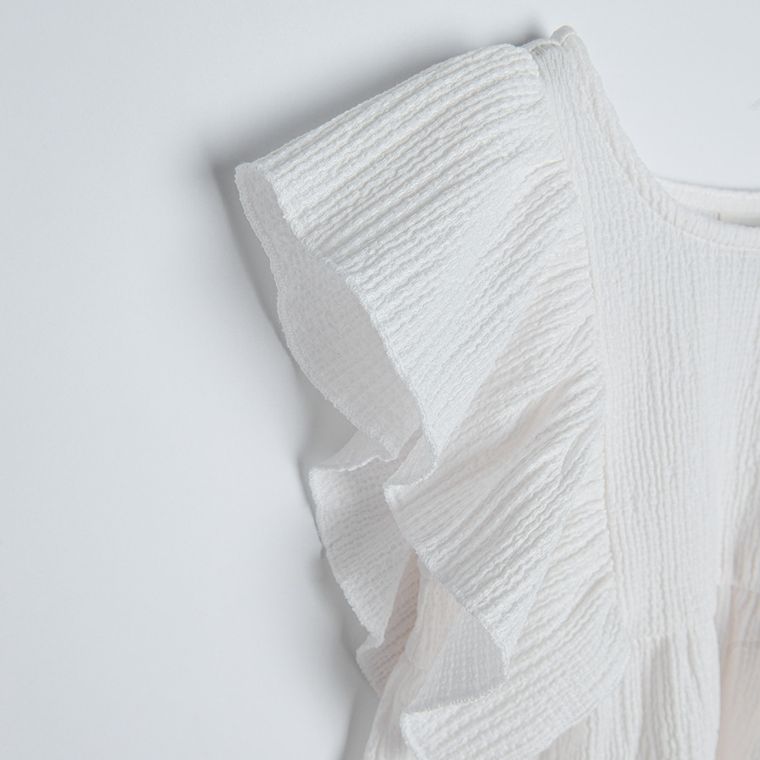 Cool Club, Bluza cu maneca scurta pentru fete, ecru