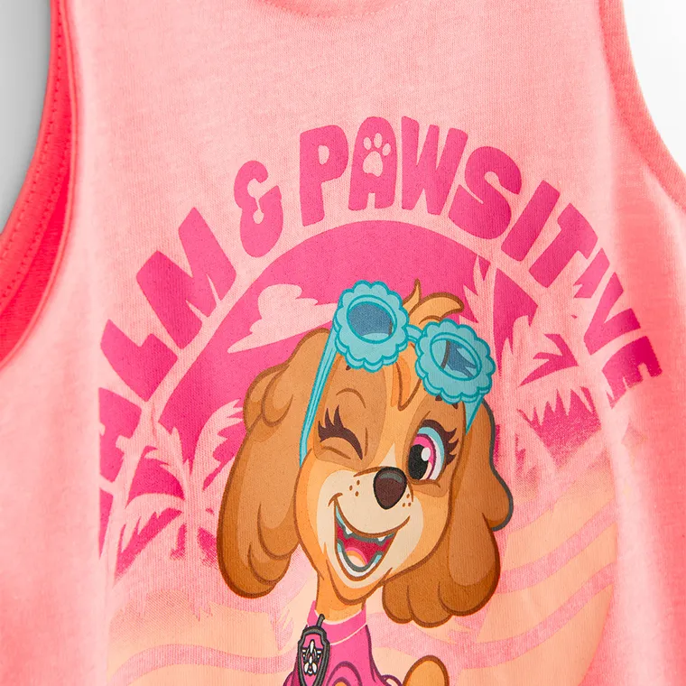 Cool Club, Bluza fara maneci pentru fete, roz, imprimeu Paw Patrol