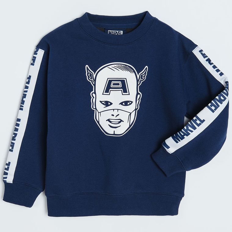 Cool Club, Bluza pentru baieti, bleumarin, imprimeu Marvel Super Heroes