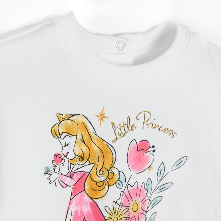 Cool Club, Bluza pentru fete, ecru, imprimeu Printese Disney