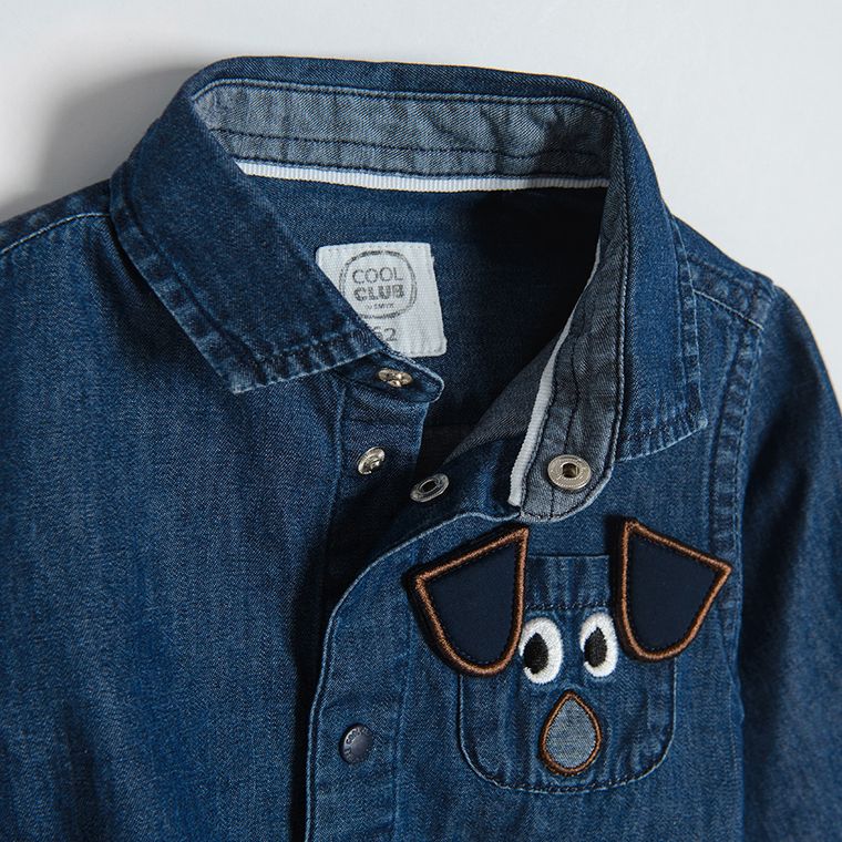 Cool Club, Body cu maneca lunga pentru baieti, denim