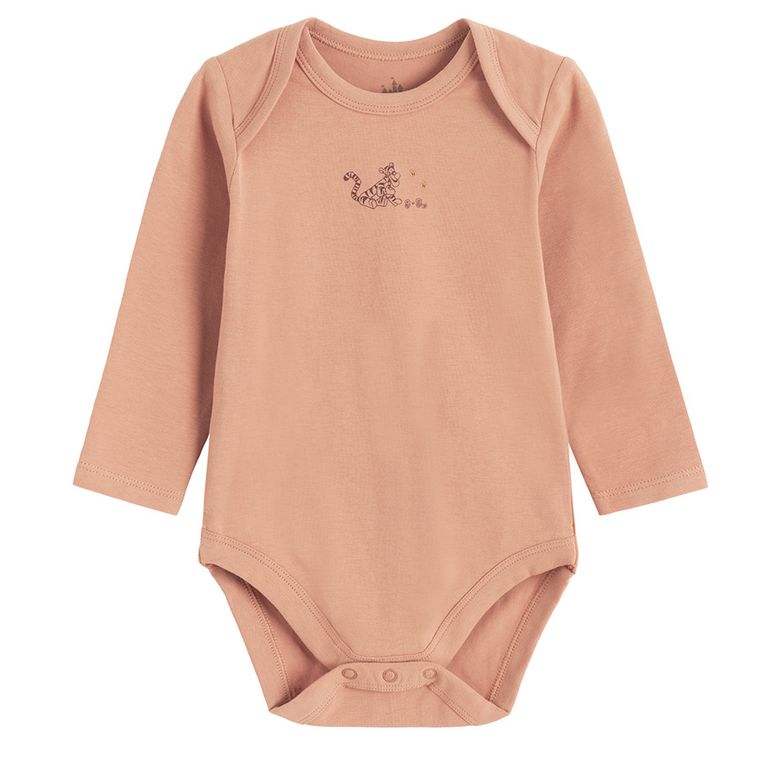 Cool Club, Body cu maneca lunga pentru baieti, mix, set, 3 buc., imprimeu Winnie the Pooh