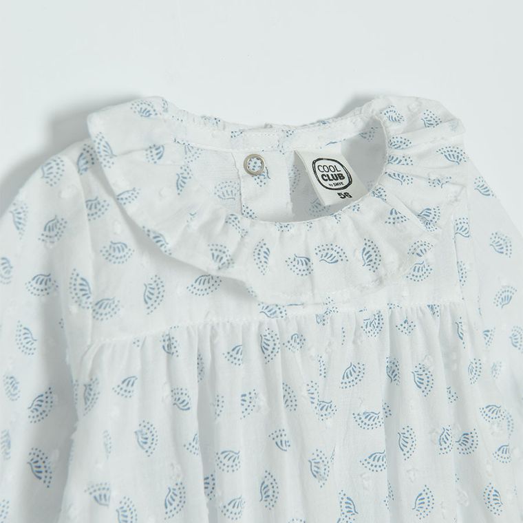 Cool Club, Body cu maneca lunga pentru fete, ecru