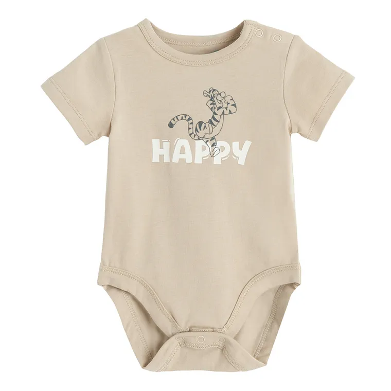 Cool Club, Body cu maneca scurta pentru baieti, mix, imprimeu Winnie the Pooh, set, 2 buc.