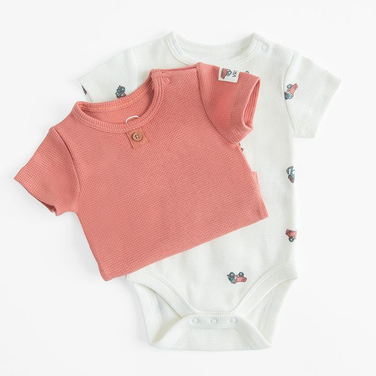 Cool Club, Body cu maneca scurta pentru baieti, mix, set, 2 buc.