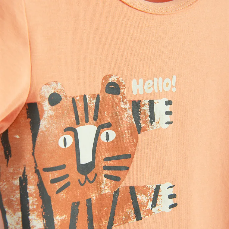 Cool Club, Body cu maneca scurta pentru baieti, portocaliu