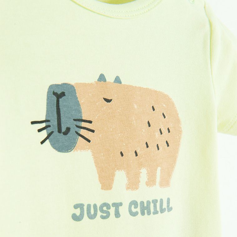 Cool Club, Body cu maneca scurta pentru baieti, verde lime