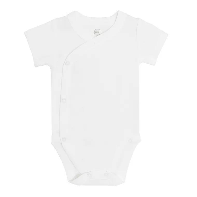 Cool Club, Body cu maneca scurta pentru bebelusi, alb, set, 5 buc.