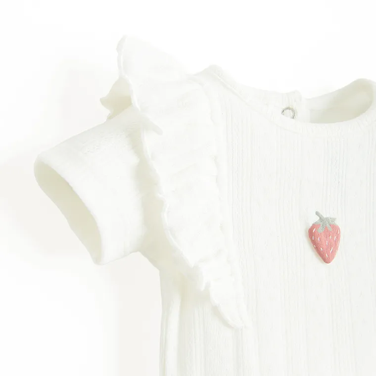 Cool Club, Body cu maneca scurta pentru fete, alb