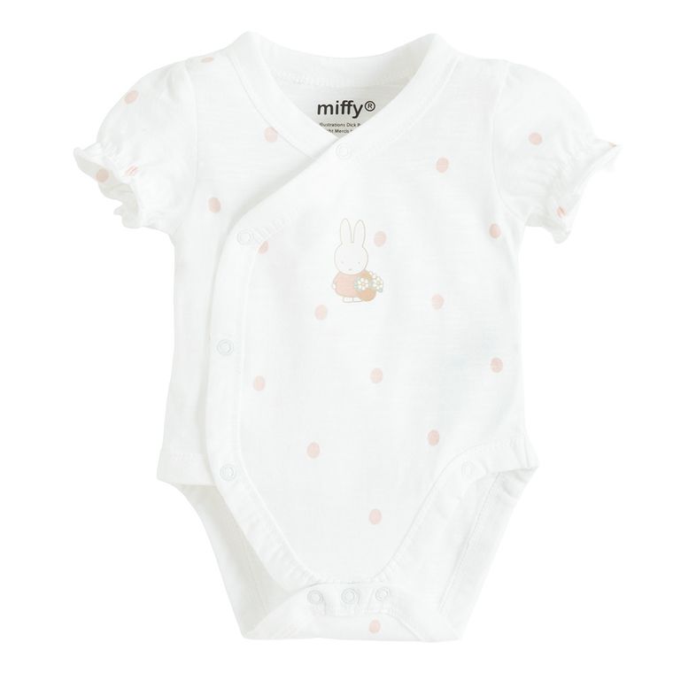 Cool Club, Body cu maneca scurta pentru fete, mix, set, 2 buc., imprimeu Miffy