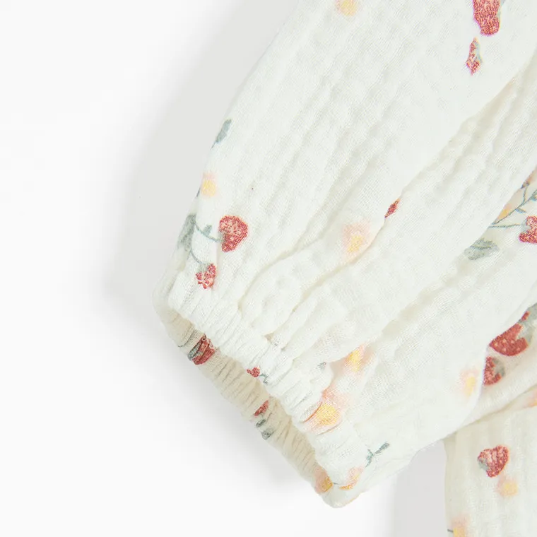 Cool Club, Body cu maneca scurta pentru fete, muselina, alb