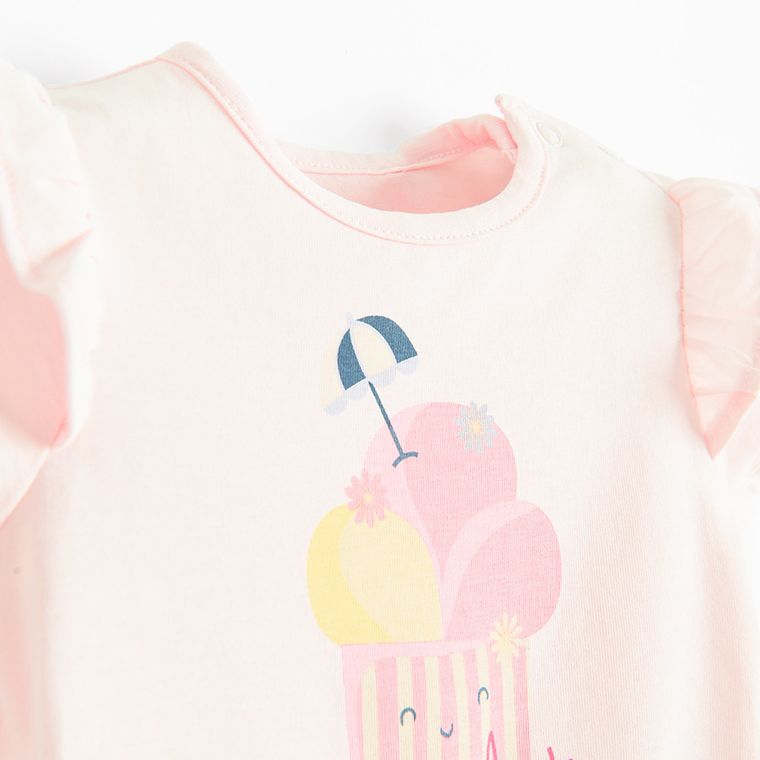 Cool Club, Body cu maneca scurta pentru fete, roz