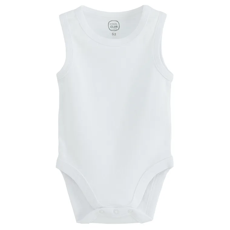 Cool Club, Body fara maneci pentru baieti, albastru, alb, set, 3 buc.